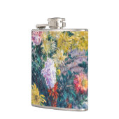 カイレボッテ – 白と黄色の菊 フラスク (左)