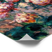 カイレボッテ – 白と黄色の菊 ポスター (角)