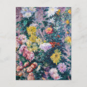 カイレボッテ – 白と黄色の菊 ポストカード (正面)