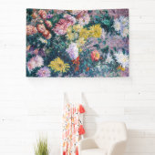 カイレボッテ – 白と黄色の菊 横断幕 (インサイチュ)