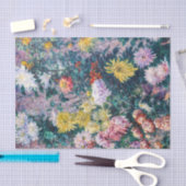 カイレボッテ – 白と黄色の菊 薄葉紙 (クラフト)