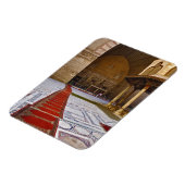 カイロのイスラム教のモスクに通じる祈りの言葉のラグ、 マグネット (左側)