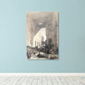 カイロのシルク商人のバザール"エジプトa キャンバスプリント (インサイチュ (ウッドフロア))