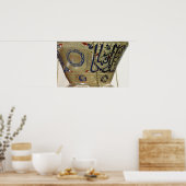 カイロのスルタン・ハサンのモスクからランプ ポスター (キッチン)