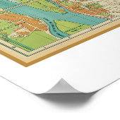 カイロの地図 – circa。1933 ポスター (角)