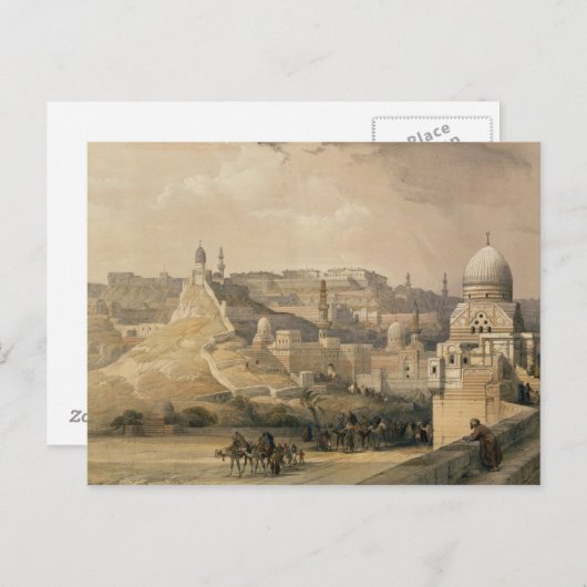 カイロの城塞、"エジプトとヌビア" ポストカード (正面/裏面)