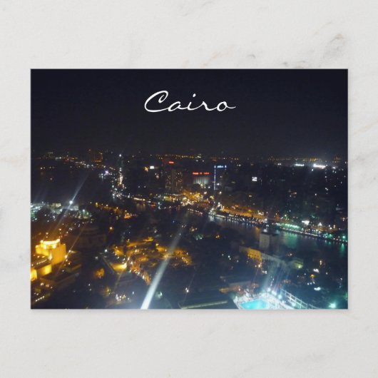 カイロの夜景 ポストカード (正面)