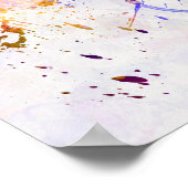 カイロの水彩背景スカイライン ポスター (角)