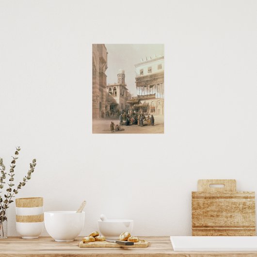 カイロの警察のバザールは、「エジプトと ポスター (キッチン)