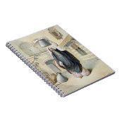 カイロのHammamから戻っている若いアラビアの女の子 ノートブック (右側)