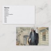 カイロのHammamから戻っている若いアラビアの女の子 名刺 (正面/裏面)