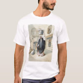 カイロのHammamから戻っている若いアラビアの女の子 Tシャツ (正面)