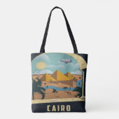 カイロエジプトのヴィンテージのイメージ旅行休暇 トートバッグ (裏面)