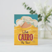 カイロエジプトのヴィンテージ旅行ポスターを参照 ポストカード (スタンド正面)
