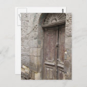 カイロエジプトの建築のドアの郵便はがき ポストカード (正面/裏面)