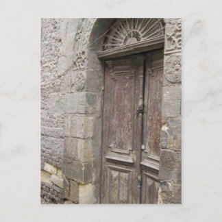 カイロエジプトの建築のドアの郵便はがき ポストカード