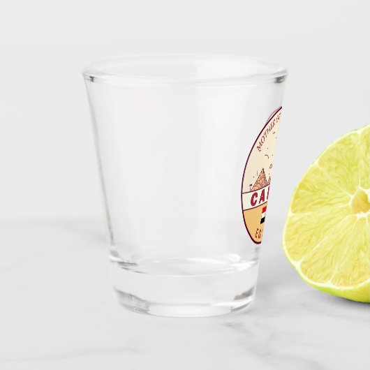 カイロエジプトシティスカイラインエンブレム ショットグラス (左)