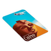 カイロエジプトヴィンテージスタイル旅行ポスター マグネット (右側)