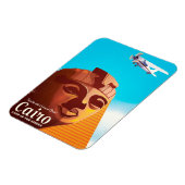 カイロエジプトヴィンテージスタイル旅行ポスター マグネット (左側)