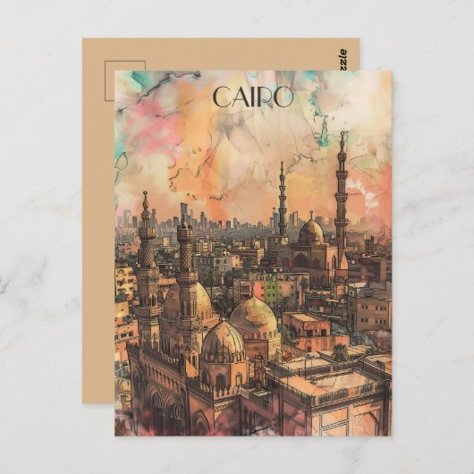 カイロエジプト旅行 ポストカード (正面/裏面)