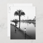 カイロエジプト、ナイル川沿い ポストカード (正面/裏面)