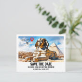 カイロスフィンクス救ピラミッド写真場所 ポストカード (スタンド正面)