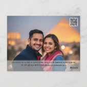 カイロスフィンクス救ピラミッド写真場所 ポストカード (裏面)