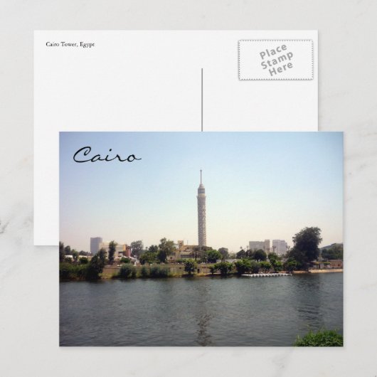 カイロタワー川 ポストカード (正面/裏面)