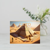 カイロピラミッド 箔シーズンポストカード (立ち正面)