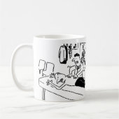 カイロプラクターおもしろいコーヒーマグ コーヒーマグカップ (左)