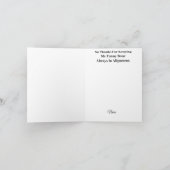 カイロプラクターおもしろい骨サンキューカード カード (内部)