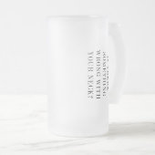 カイロプラクターおもしろい骨調整器同僚Gag フロストグラスビールジョッキ (正面右)