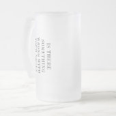 カイロプラクターおもしろい骨調整器同僚Gag フロストグラスビールジョッキ (正面左)