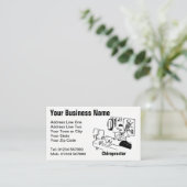 カイロプラクターが患者の漫画を扱っていおもしろいる 名刺 (スタンド正面)