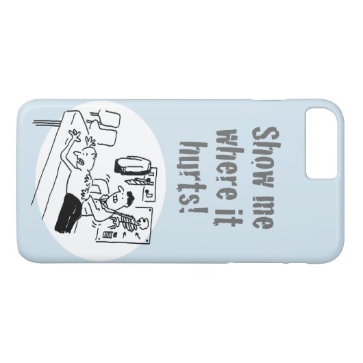 カイロプラクターが患者の漫画を扱っていおもしろいる Case-Mate iPhoneケース (裏面(横))