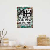 カイロプラクターになるおもしろい- Vintage Ad ポスター (キッチン)