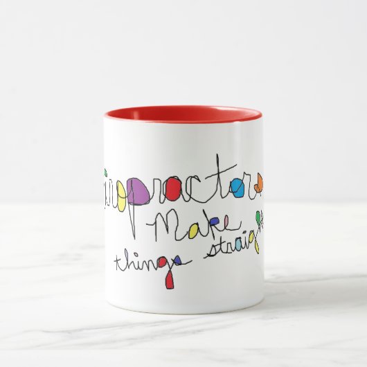カイロプラクターのおもしろいのユーモアのマグ マグカップ (中央)