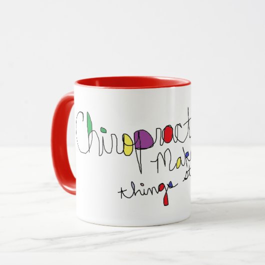 カイロプラクターのおもしろいのユーモアのマグ マグカップ (正面左)