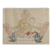 カイロプラクターのカイロプラクティックのセラピストの水彩画 カレンダー (カバー)