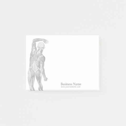 カイロプラクターのカイロプラクティックの脊柱のスパのセラピスト ポストイット (正面)