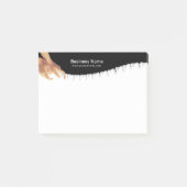 カイロプラクターのカイロプラクティックの脊柱及び治療手 ポストイット (正面)