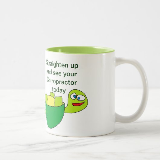 カイロプラクターのマグ ツートーンマグカップ (右)
