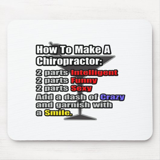 カイロプラクターの作成方法 マウスパッド (正面)
