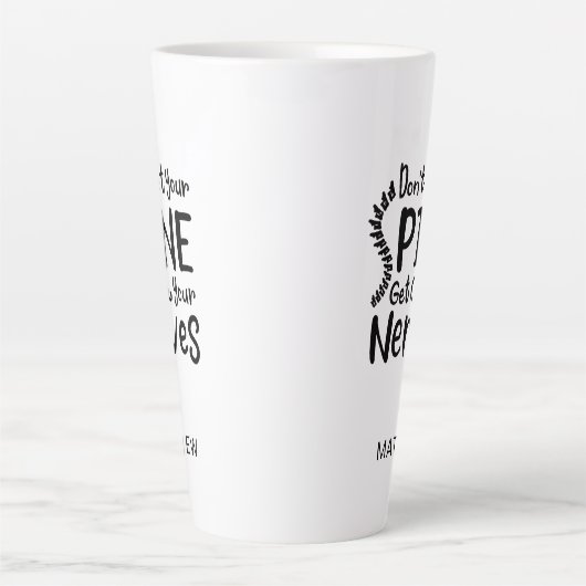 カイロプラクターの同僚は神経に脊柱を通さない カフェラテマグ (正面)