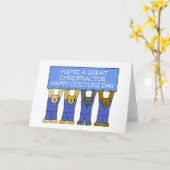 カイロプラクターの幸せな博士Dayの カード (黄色い花)