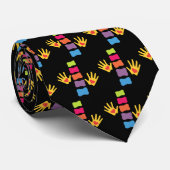 カイロプラクターの手および脊柱のタイ ネクタイ (ロール)