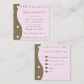 カイロプラクターの整骨療法家のスパ、セラピスト、マッサージ スクエア名刺 (正面/裏面)