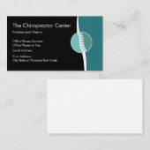 カイロプラクターの脊柱のテーマ 名刺 (正面/裏面)