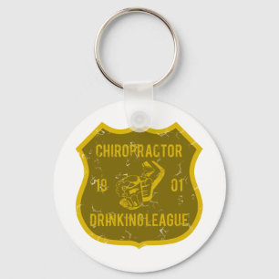 カイロプラクターの飲むリーグ キーホルダー