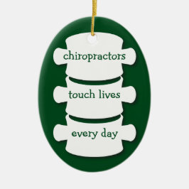 カイロプラクターのTouchはパーソナライズなオーナメント住んでいます セラミックオーナメント